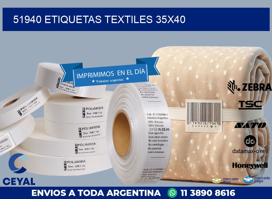 51940 ETIQUETAS TEXTILES 35X40