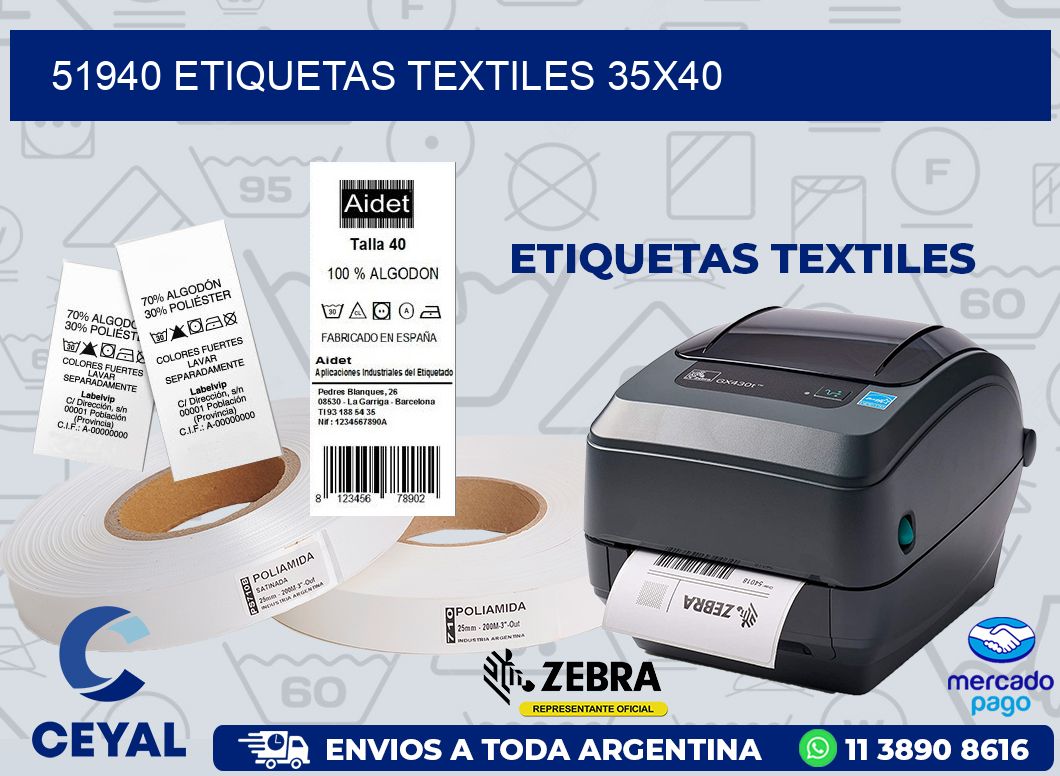 51940 ETIQUETAS TEXTILES 35X40