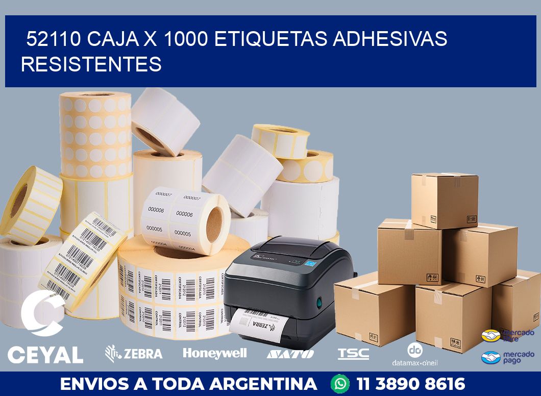 52110 CAJA X 1000 ETIQUETAS ADHESIVAS RESISTENTES