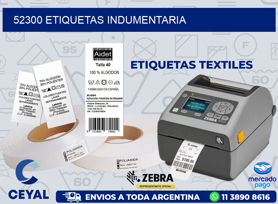 52300 ETIQUETAS INDUMENTARIA