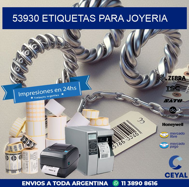 53930 ETIQUETAS PARA JOYERIA