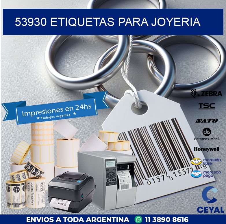 53930 ETIQUETAS PARA JOYERIA
