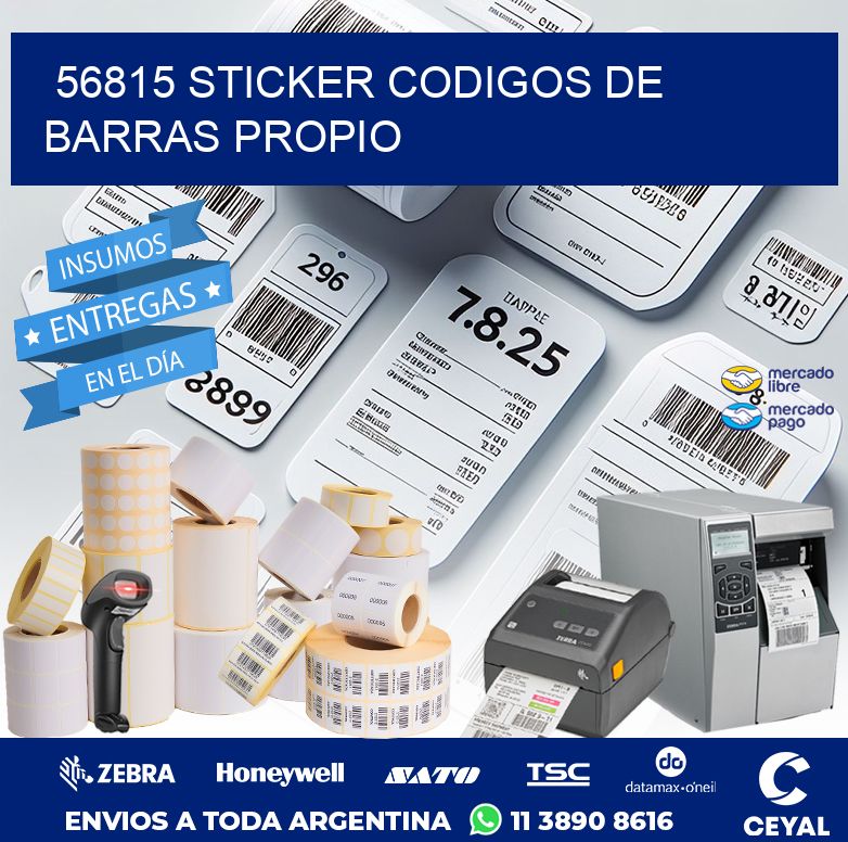 56815 STICKER CODIGOS DE BARRAS PROPIO