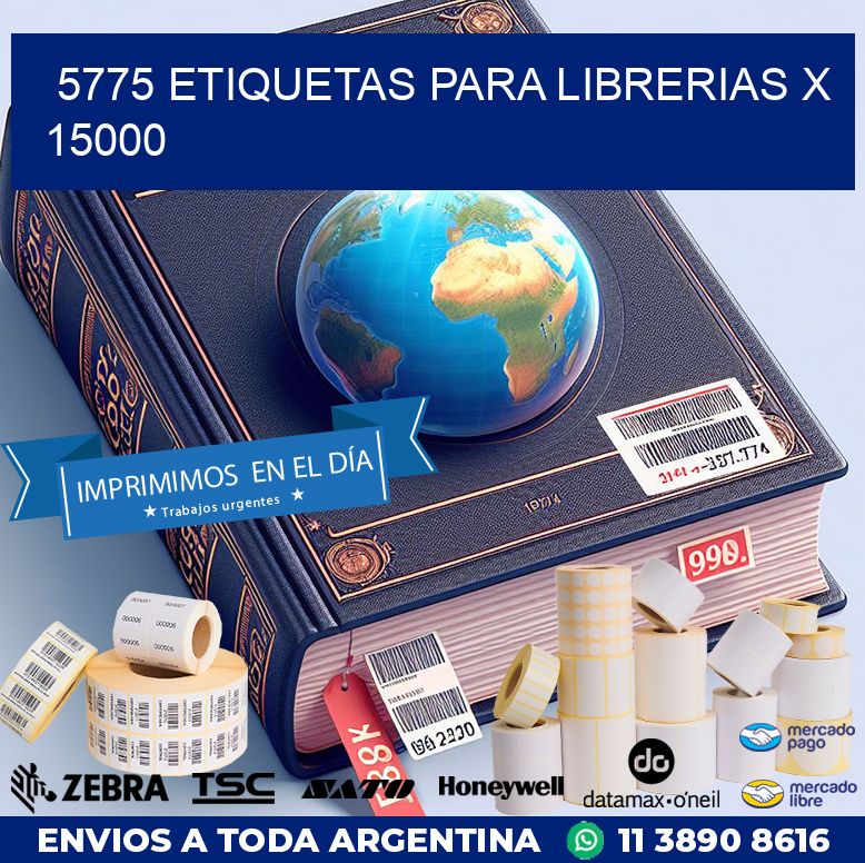 5775 ETIQUETAS PARA LIBRERIAS X 15000