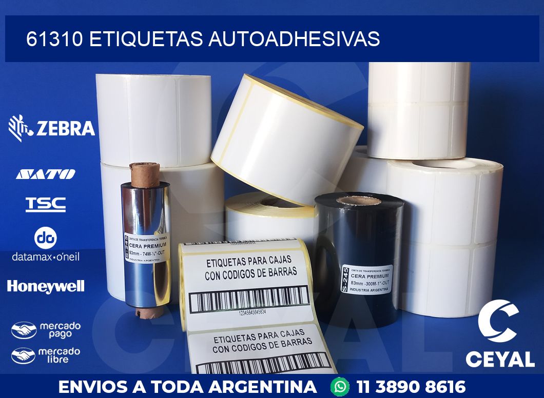 61310 ETIQUETAS AUTOADHESIVAS