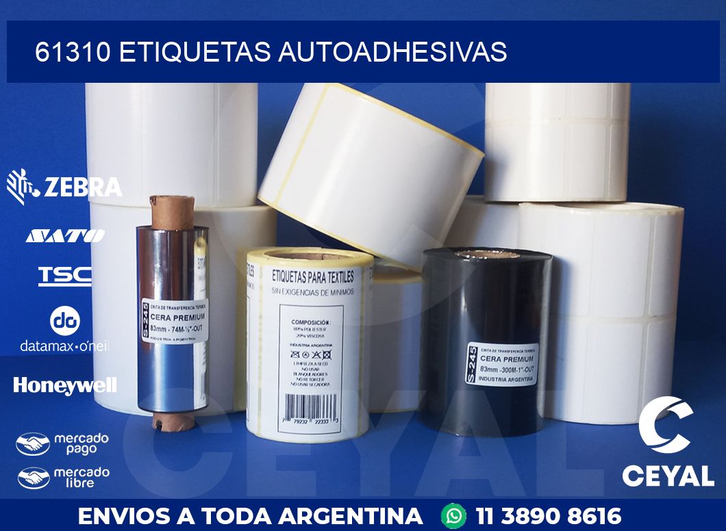 61310 ETIQUETAS AUTOADHESIVAS