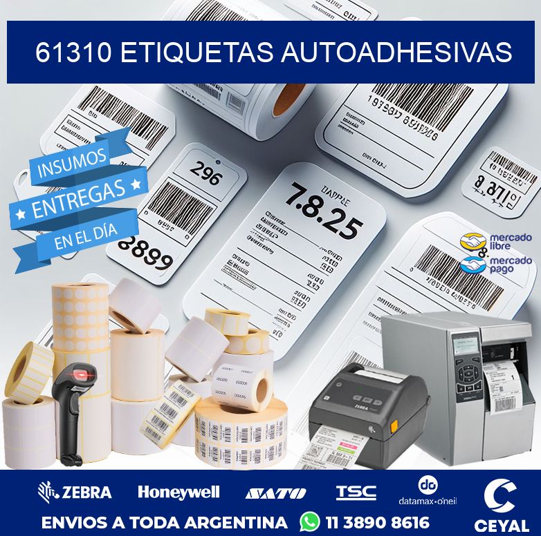 61310 ETIQUETAS AUTOADHESIVAS