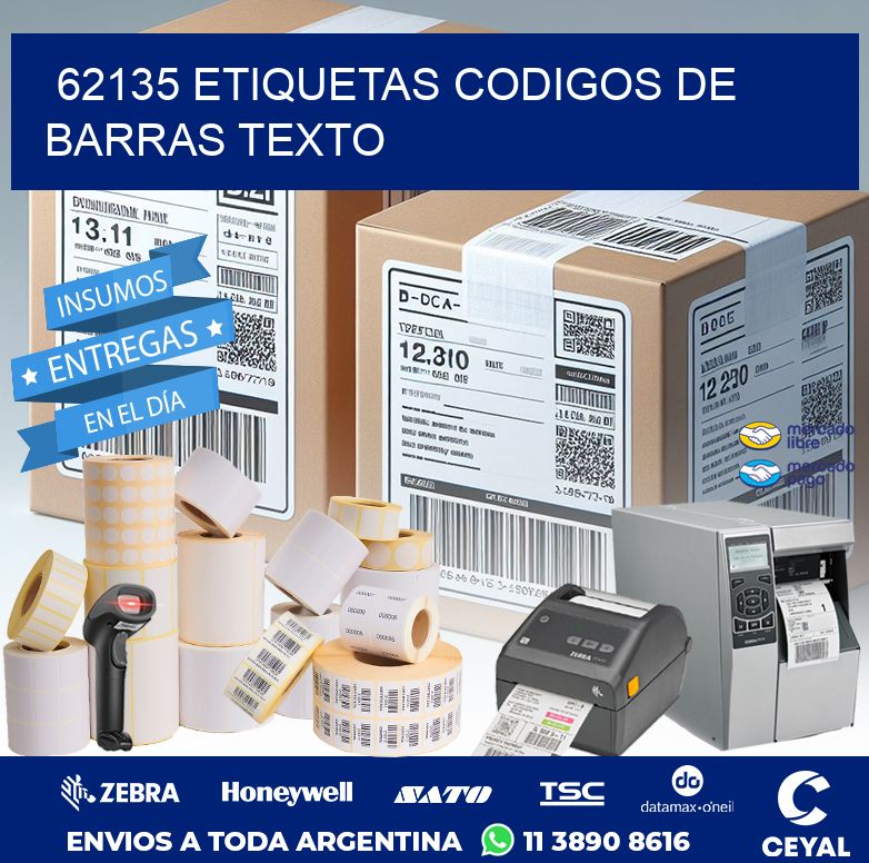 62135 ETIQUETAS CODIGOS DE BARRAS TEXTO