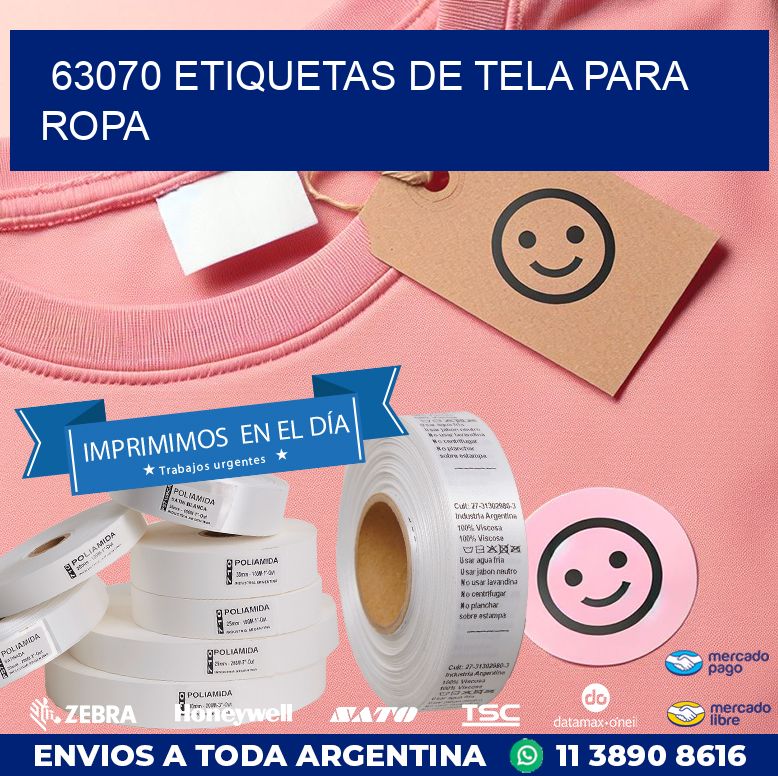 63070 ETIQUETAS DE TELA PARA ROPA