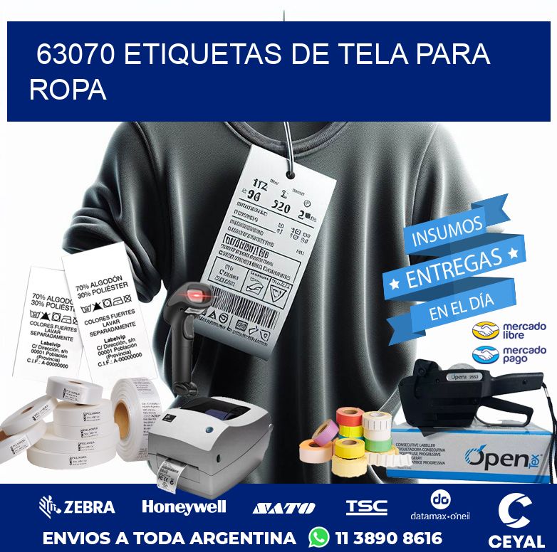 63070 ETIQUETAS DE TELA PARA ROPA