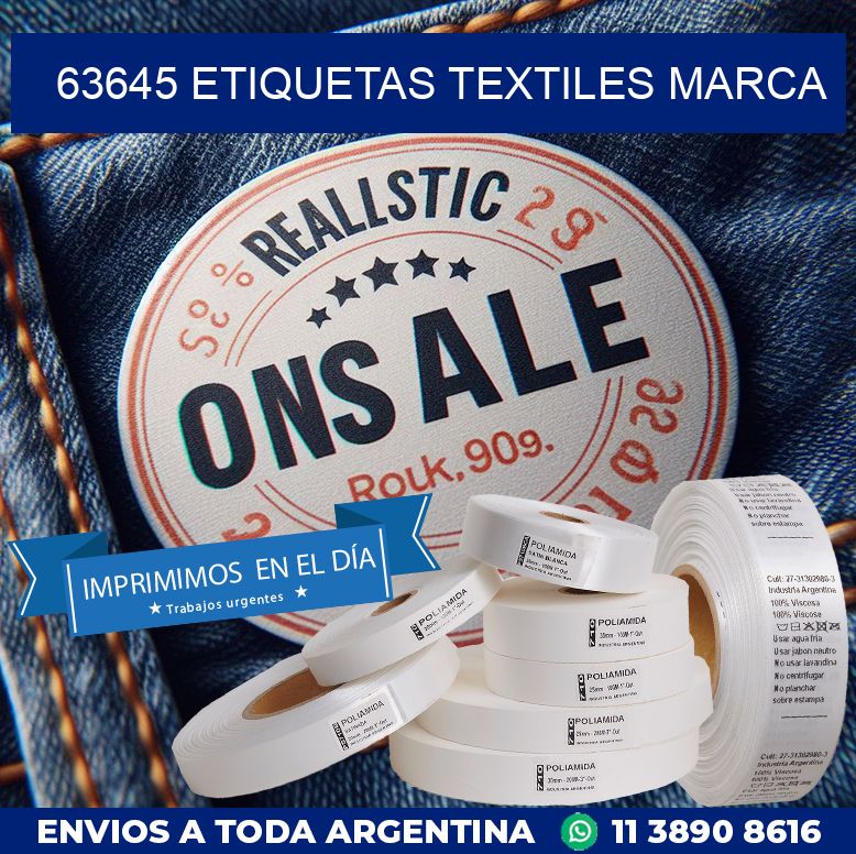63645 ETIQUETAS TEXTILES MARCA
