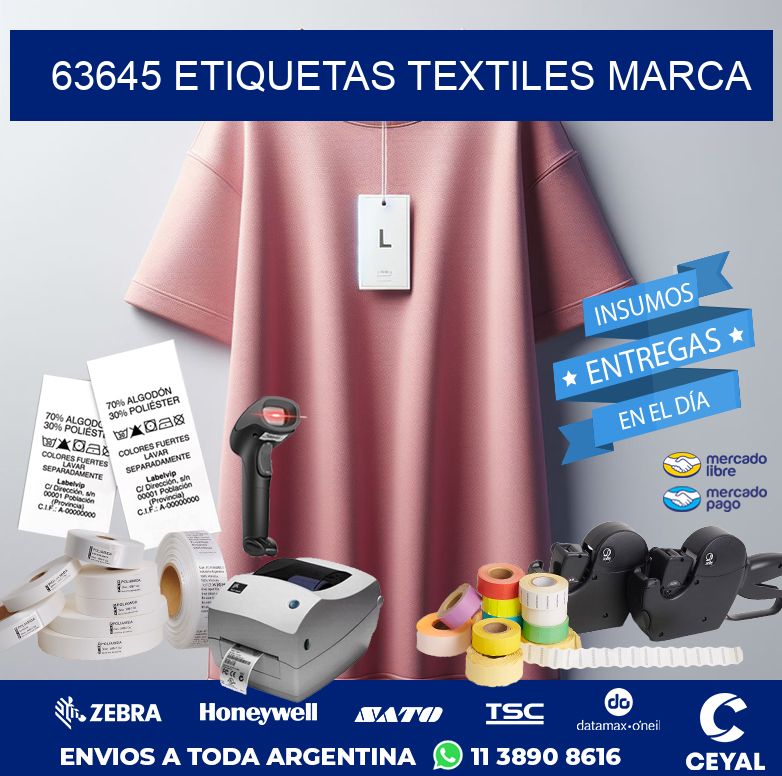 63645 ETIQUETAS TEXTILES MARCA