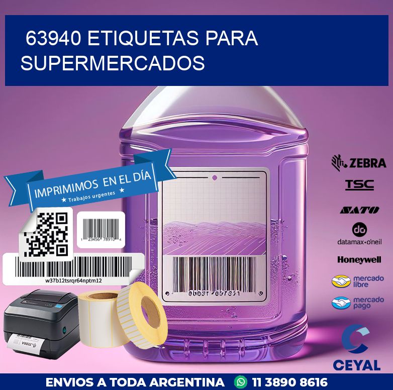 63940 ETIQUETAS PARA SUPERMERCADOS