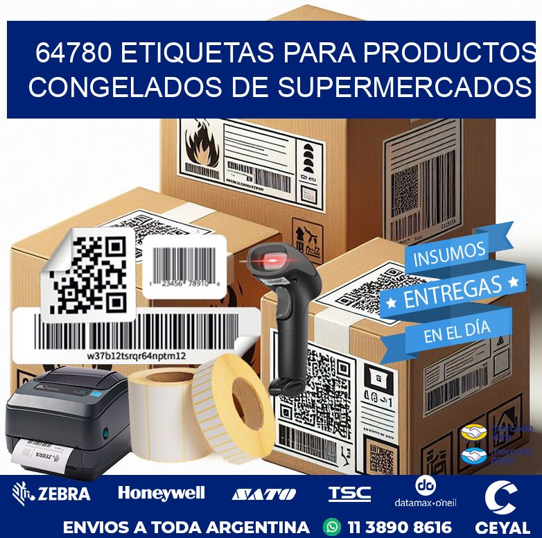 64780 ETIQUETAS PARA PRODUCTOS CONGELADOS DE SUPERMERCADOS
