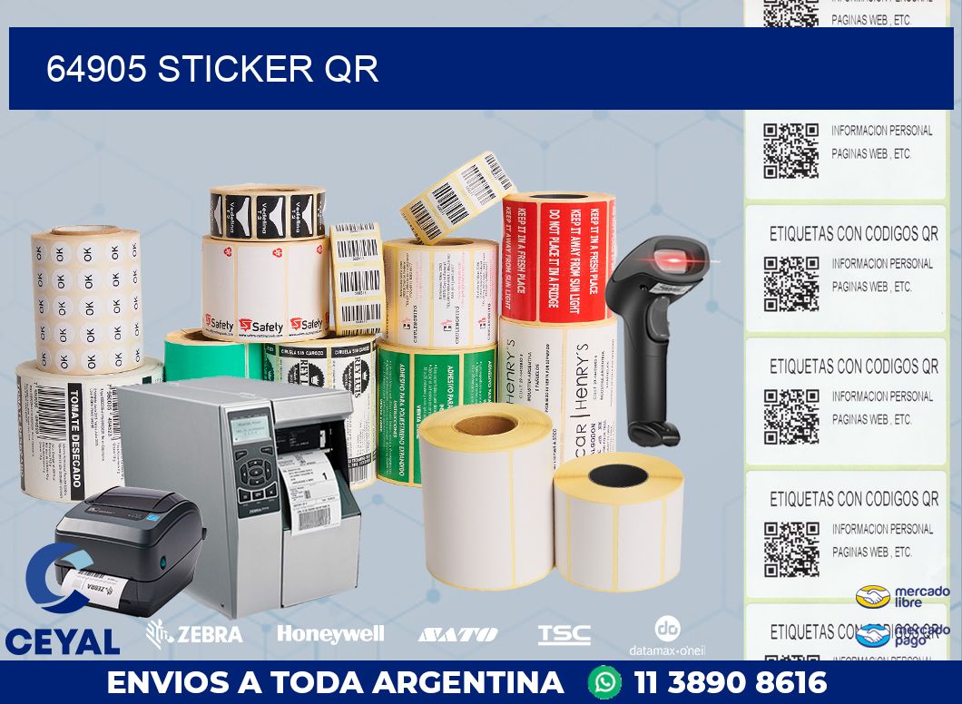 64905 STICKER QR