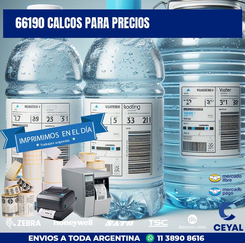 66190 CALCOS PARA PRECIOS