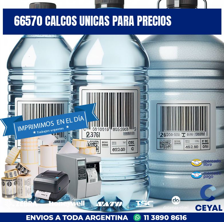 66570 CALCOS UNICAS PARA PRECIOS