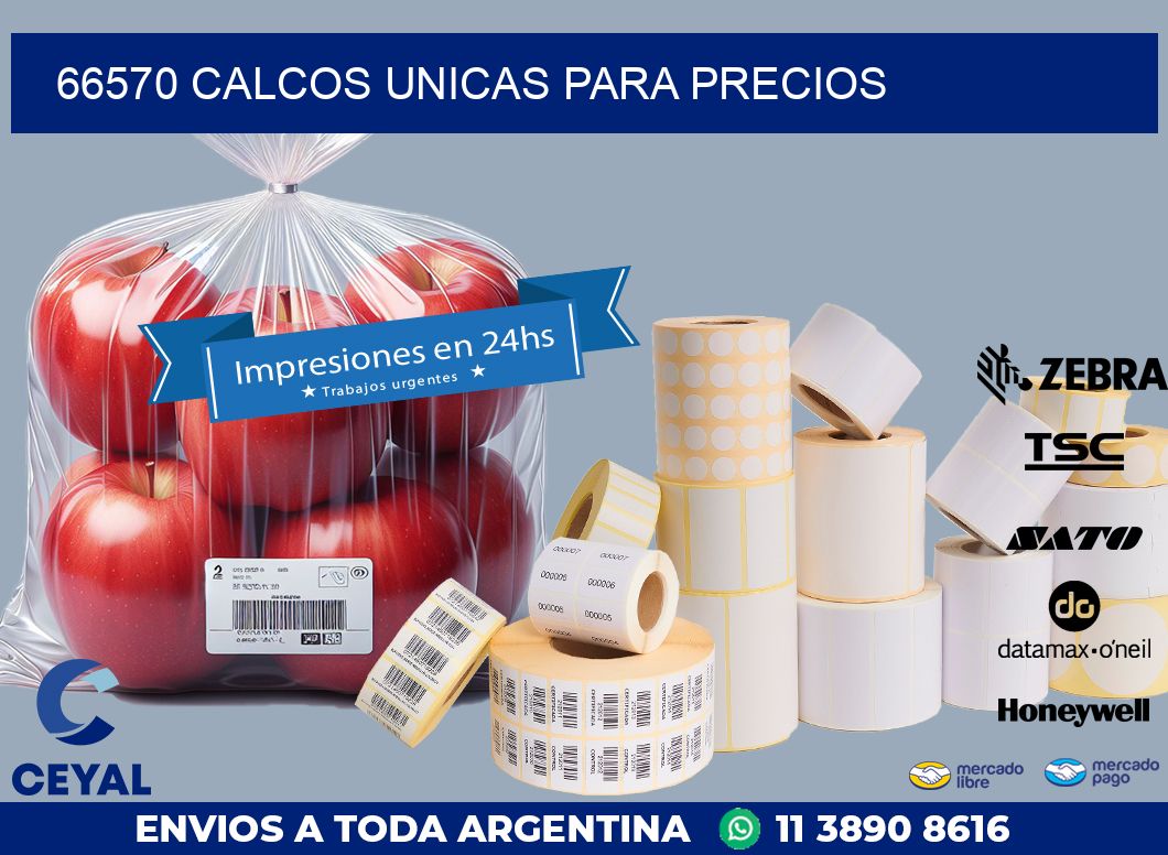 66570 CALCOS UNICAS PARA PRECIOS