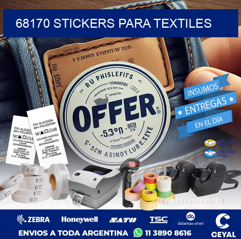 68170 STICKERS PARA TEXTILES