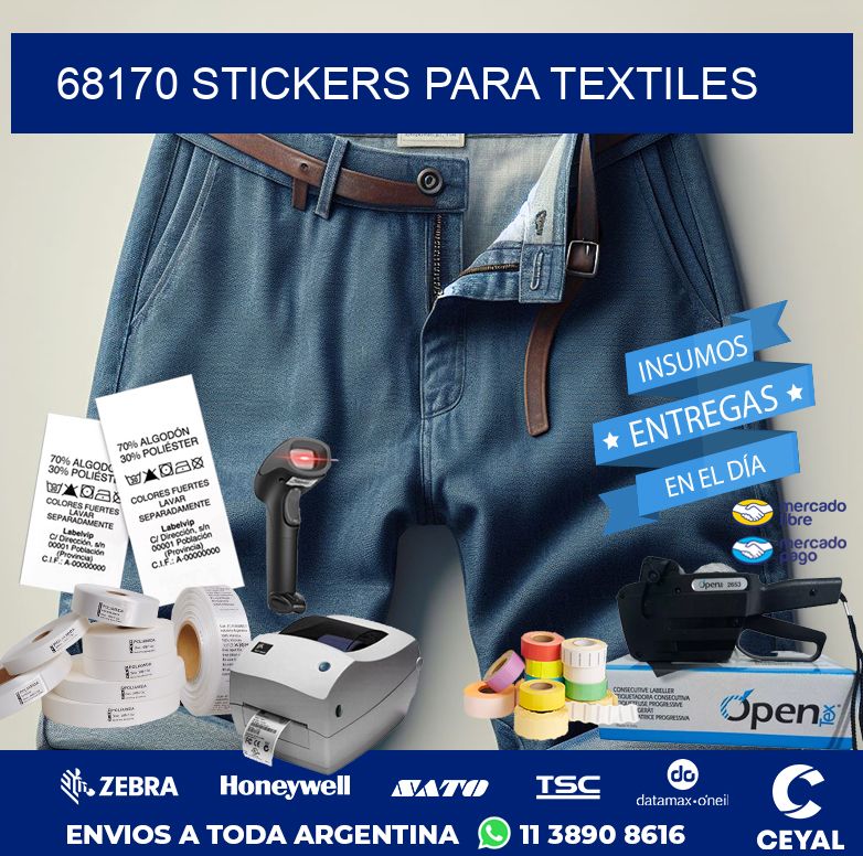 68170 STICKERS PARA TEXTILES