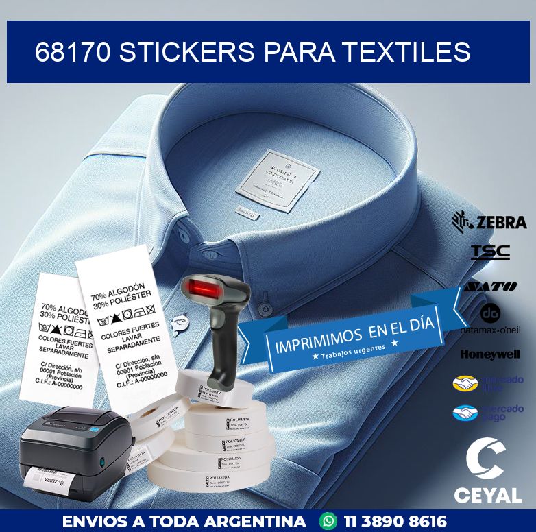 68170 STICKERS PARA TEXTILES