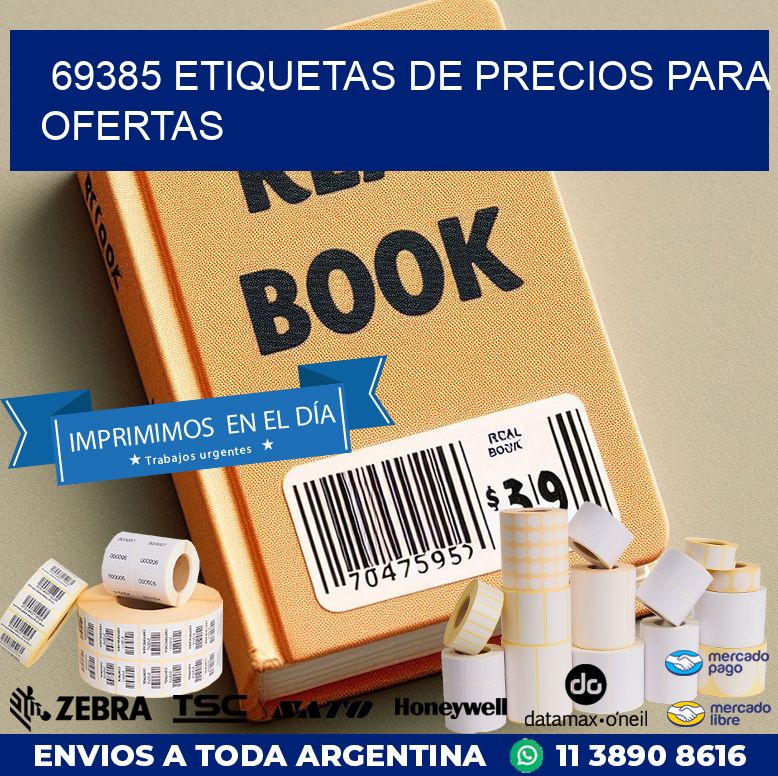 69385 ETIQUETAS DE PRECIOS PARA OFERTAS