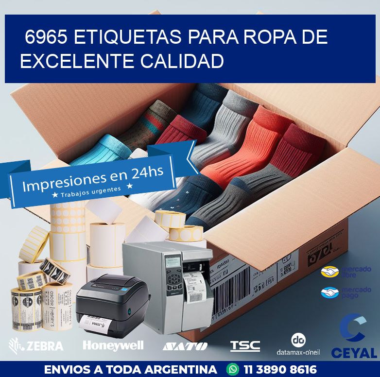 6965 ETIQUETAS PARA ROPA DE EXCELENTE CALIDAD