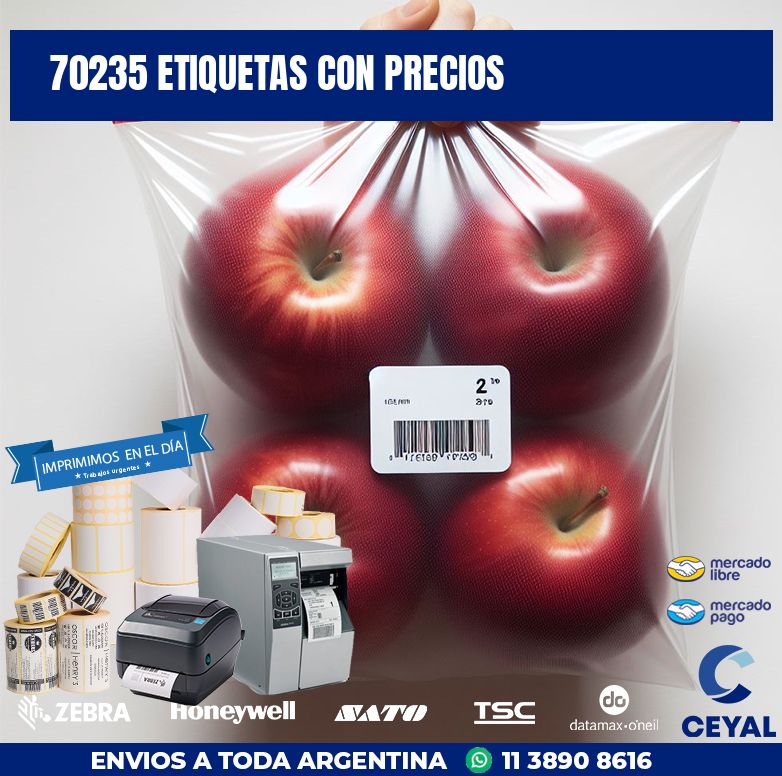 70235 ETIQUETAS CON PRECIOS