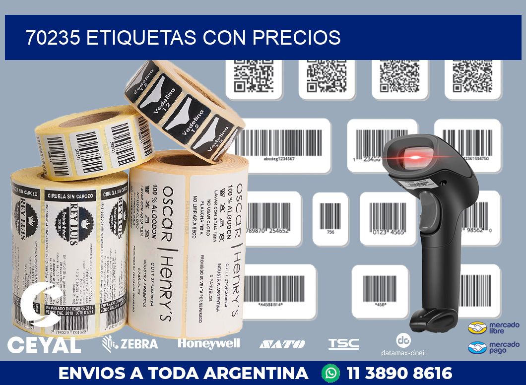 70235 ETIQUETAS CON PRECIOS