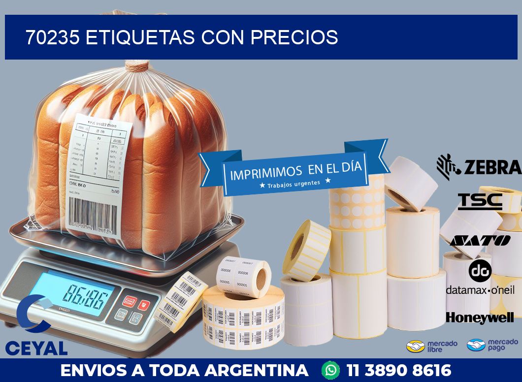 70235 ETIQUETAS CON PRECIOS