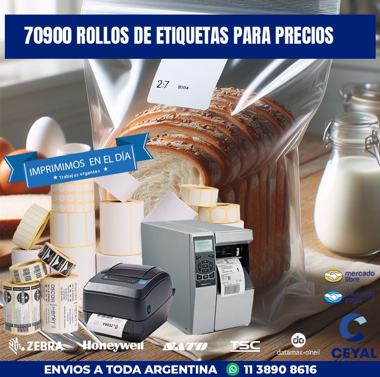70900 ROLLOS DE ETIQUETAS PARA PRECIOS