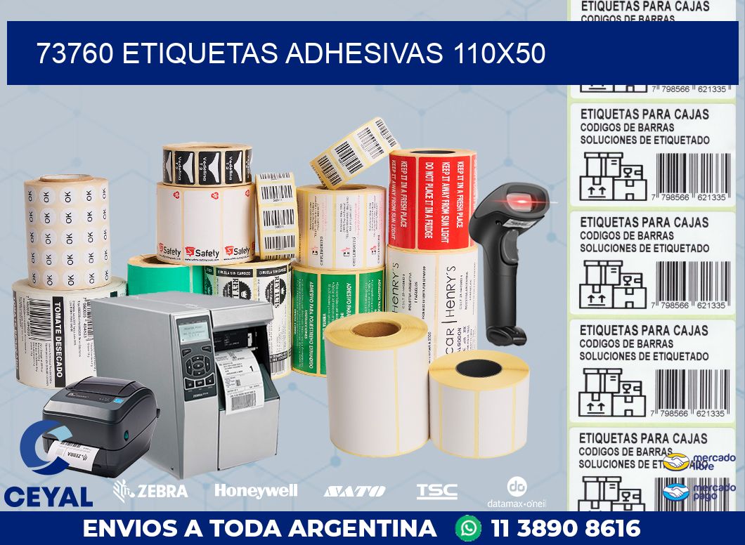 73760 ETIQUETAS ADHESIVAS 110X50