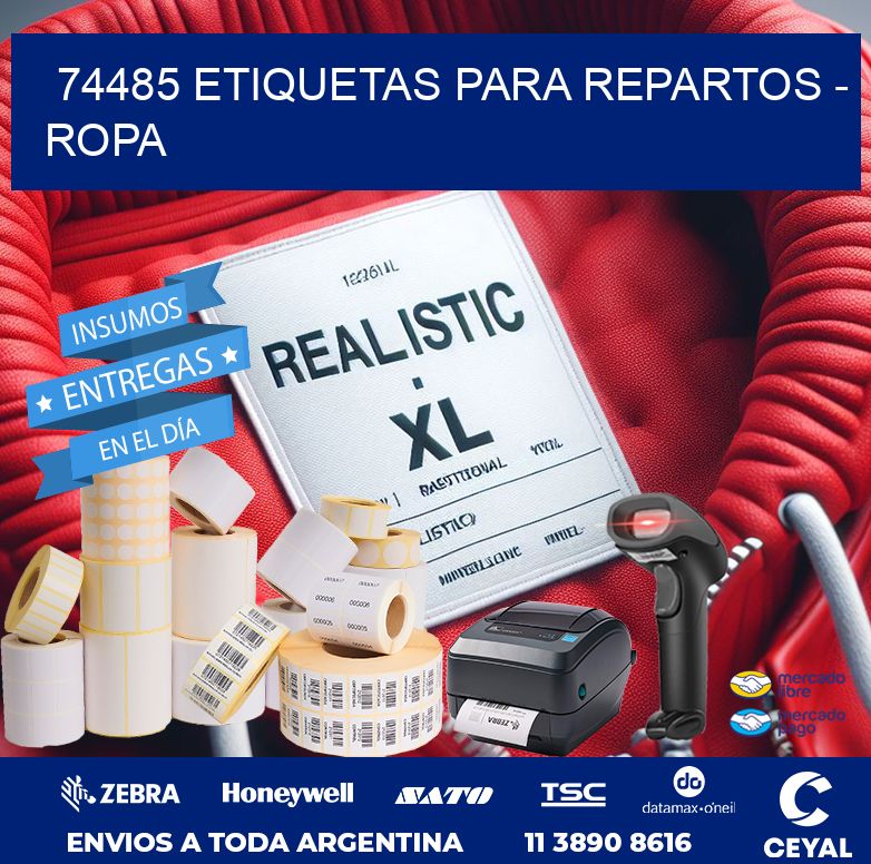74485 ETIQUETAS PARA REPARTOS - ROPA