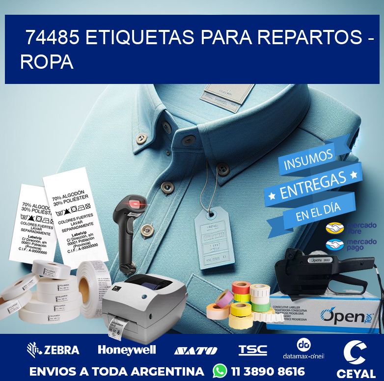 74485 ETIQUETAS PARA REPARTOS – ROPA