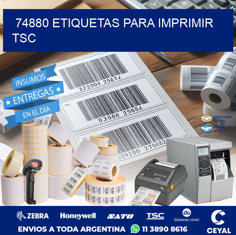 74880 ETIQUETAS PARA IMPRIMIR TSC