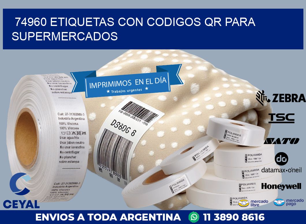 74960 ETIQUETAS CON CODIGOS QR PARA SUPERMERCADOS