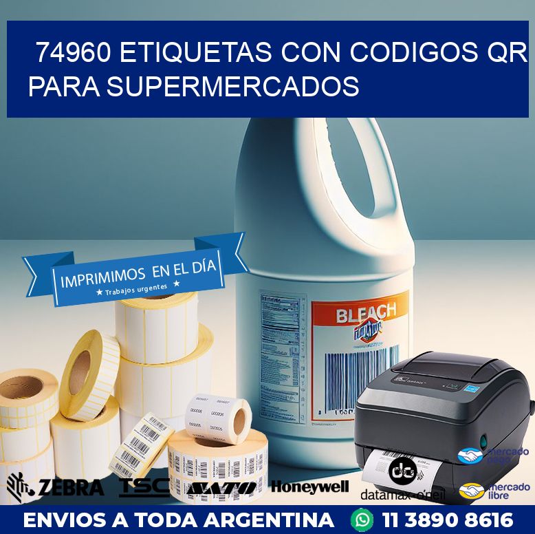 74960 ETIQUETAS CON CODIGOS QR PARA SUPERMERCADOS