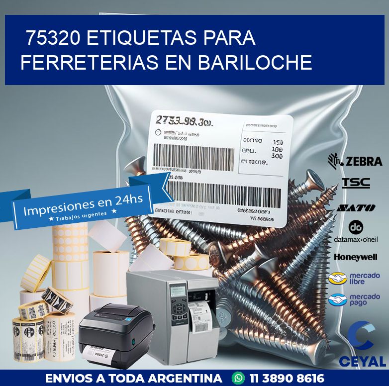 75320 ETIQUETAS PARA FERRETERIAS EN BARILOCHE