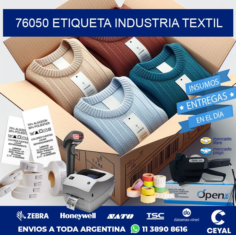 76050 ETIQUETA INDUSTRIA TEXTIL