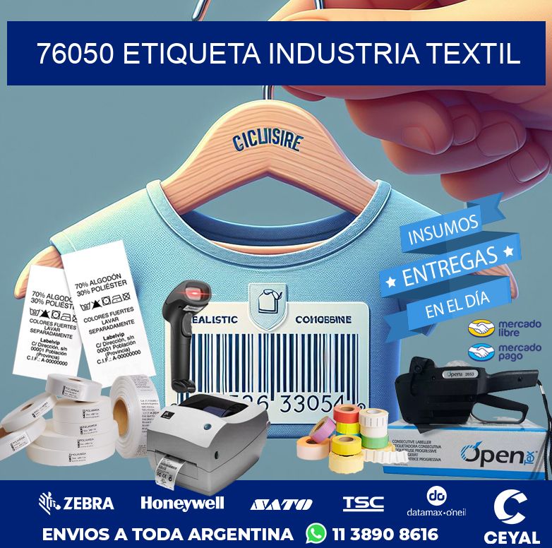 76050 ETIQUETA INDUSTRIA TEXTIL