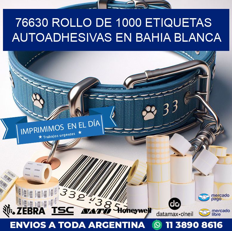 76630 ROLLO DE 1000 ETIQUETAS AUTOADHESIVAS EN BAHIA BLANCA