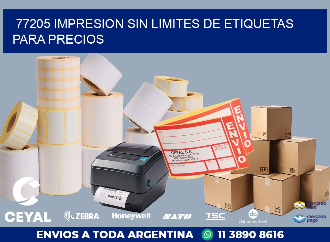 77205 IMPRESION SIN LIMITES DE ETIQUETAS PARA PRECIOS