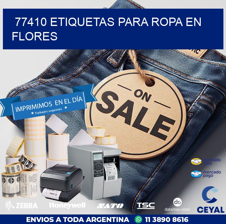 77410 ETIQUETAS PARA ROPA EN FLORES