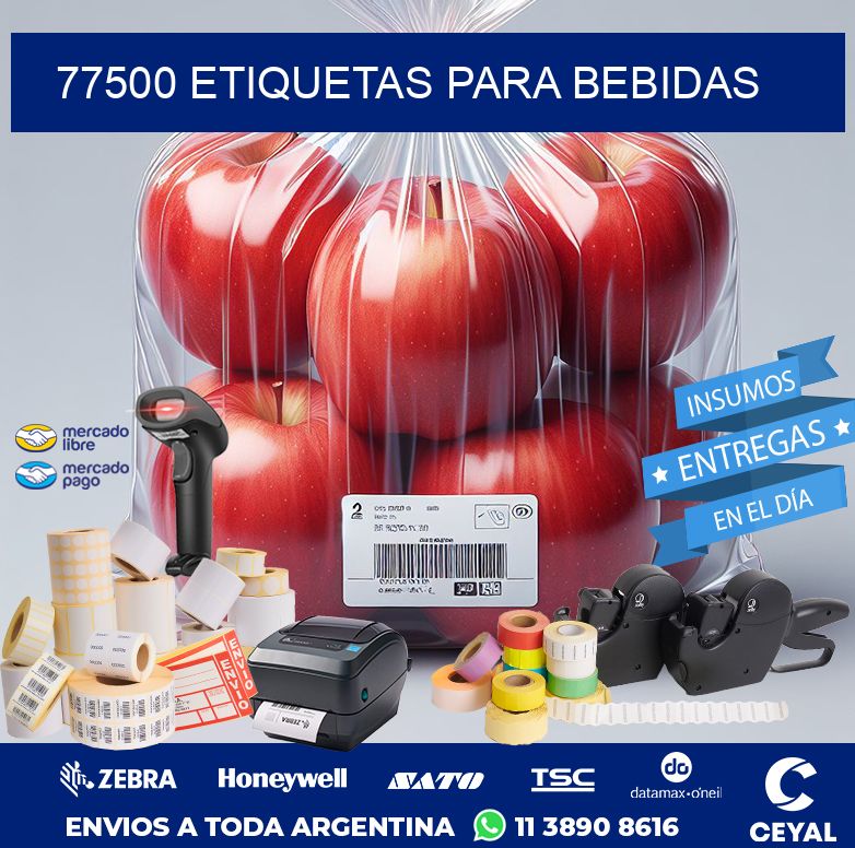 77500 ETIQUETAS PARA BEBIDAS
