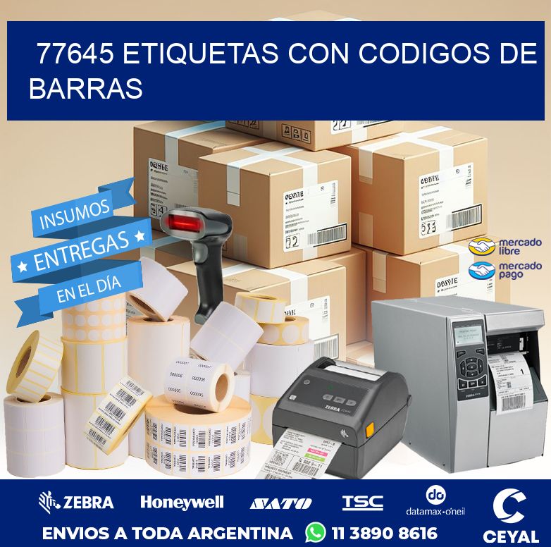 77645 ETIQUETAS CON CODIGOS DE BARRAS