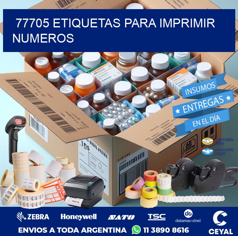 77705 ETIQUETAS PARA IMPRIMIR NUMEROS