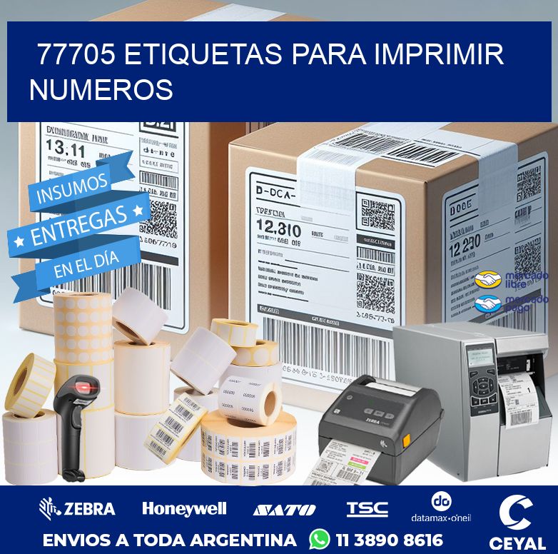 77705 ETIQUETAS PARA IMPRIMIR NUMEROS