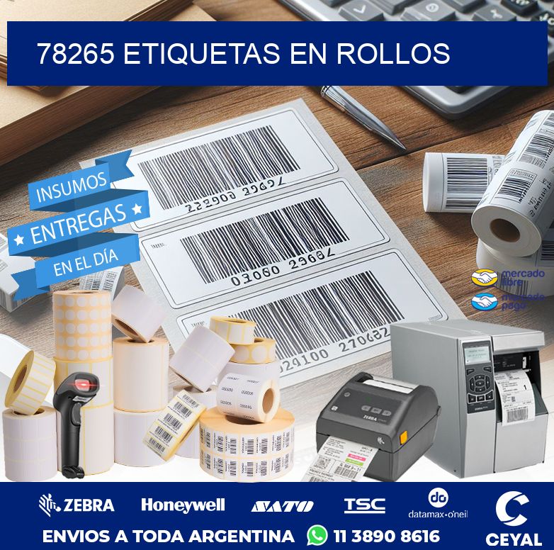 78265 ETIQUETAS EN ROLLOS