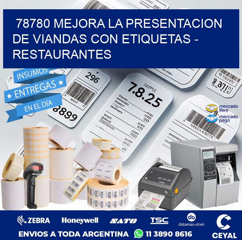78780 MEJORA LA PRESENTACION DE VIANDAS CON ETIQUETAS - RESTAURANTES