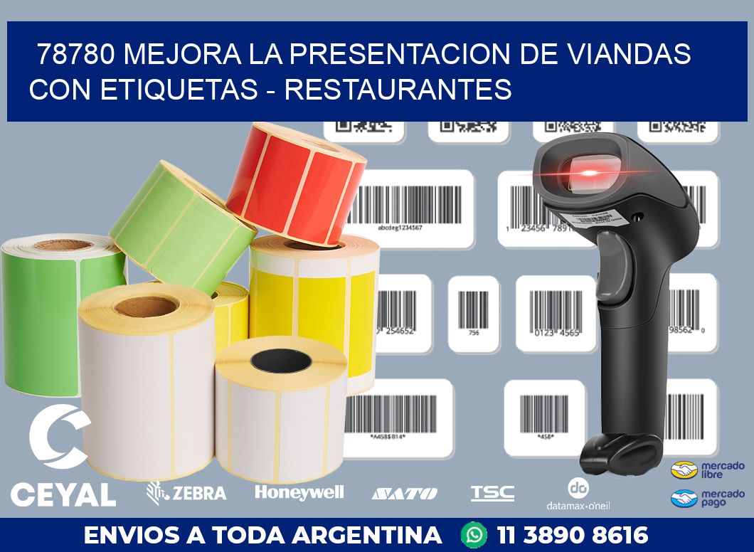 78780 MEJORA LA PRESENTACION DE VIANDAS CON ETIQUETAS – RESTAURANTES